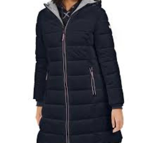 Tommy Hilfiger puffer coat with hood and internal pocket - Picture 1 of 15